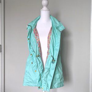 Peter Millar Women's Teal/Paisley Vest- Size M